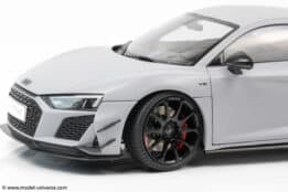 keng fai audi r8 v10 rwd light grey matt diecast model 08
