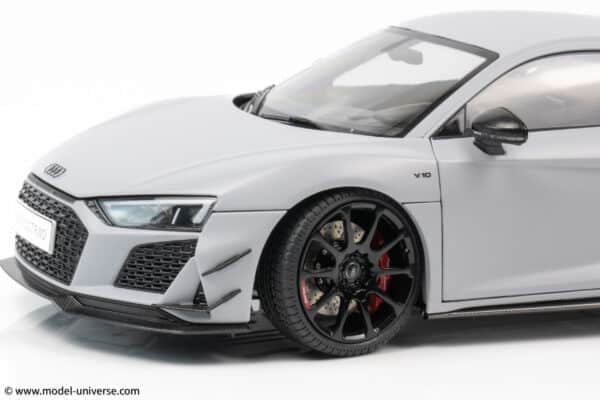keng fai audi r8 v10 rwd light grey matt diecast model 08