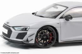 keng fai audi r8 v10 rwd light grey matt diecast model 09