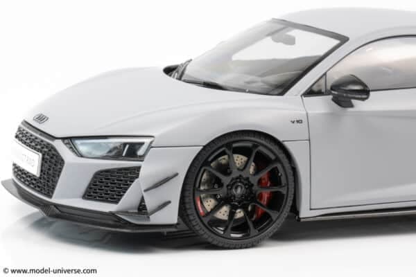 keng fai audi r8 v10 rwd light grey matt diecast model 10