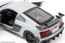 keng fai audi r8 v10 rwd light grey matt diecast model 13