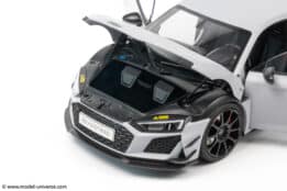 keng fai audi r8 v10 rwd light grey matt diecast model 15
