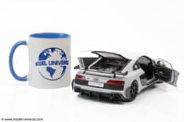 keng fai audi r8 v10 rwd light grey matt diecast model 19