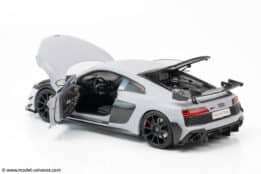 keng fai audi r8 v10 rwd light grey matt diecast model 21