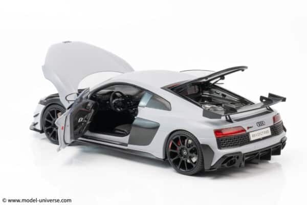 keng fai audi r8 v10 rwd light grey matt diecast model 21