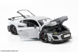keng fai audi r8 v10 rwd light grey matt diecast model 22