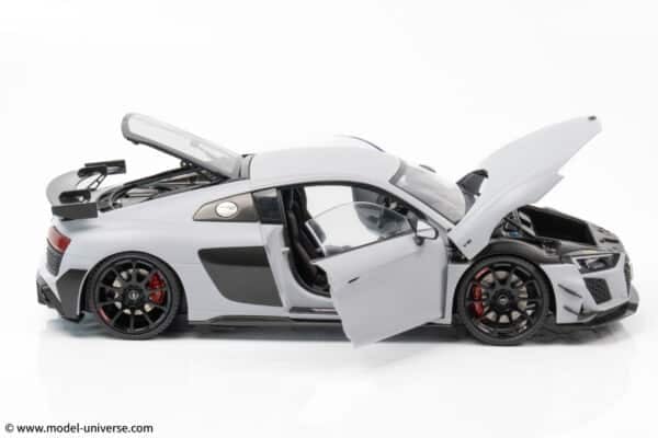 keng fai audi r8 v10 rwd light grey matt diecast model 23