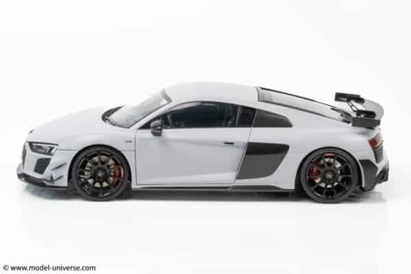 keng fai audi r8 v10 rwd light grey matt diecast model 24