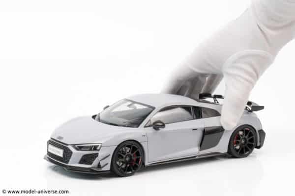 keng fai audi r8 v10 rwd light grey matt diecast model 27