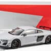 keng fai audi r8 v10 rwd light grey matt diecast model 32