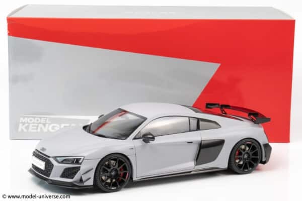 keng fai audi r8 v10 rwd light grey matt diecast model 32