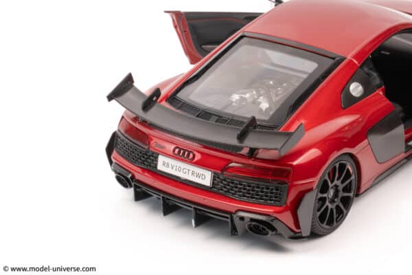 keng fai audi r8 v10 rwd red diecast model 08