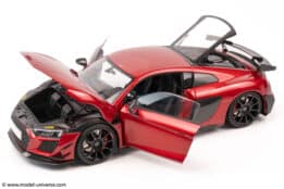 keng fai audi r8 v10 rwd red diecast model 12