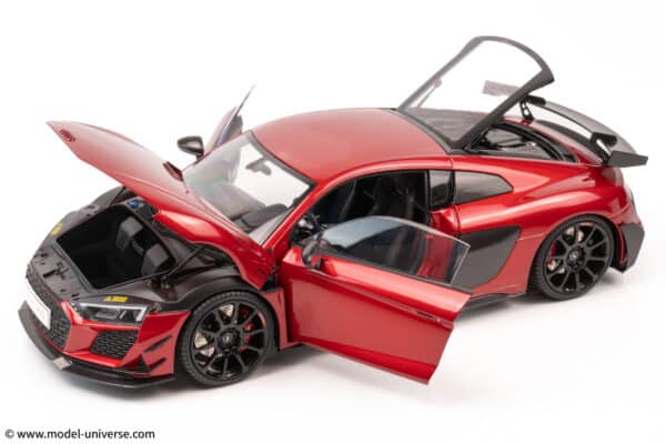 keng fai audi r8 v10 rwd red diecast model 12
