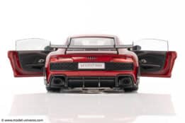 keng fai audi r8 v10 rwd red diecast model 14