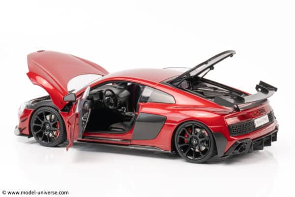keng fai audi r8 v10 rwd red diecast model 18
