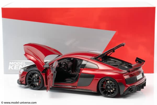 keng fai audi r8 v10 rwd red diecast model 25
