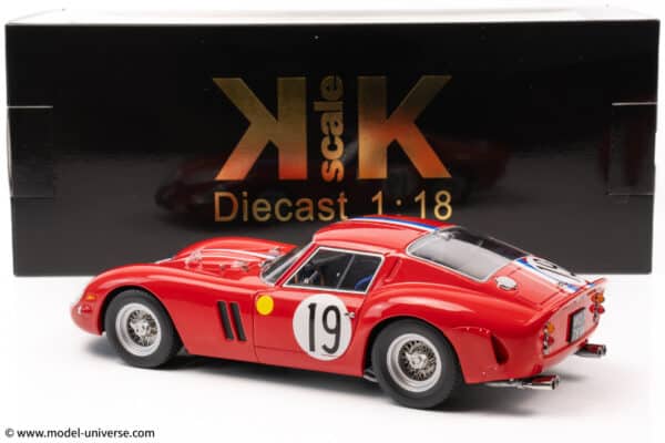 kk scale ferrari 250 gto 1962 le mans winner diecast model 15
