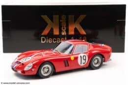 kk scale ferrari 250 gto 1962 le mans winner diecast model 16