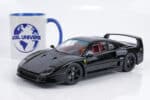 KK Scale - 1:18 Ferrari F40 Lightweight (1990) Black - Diecast Model