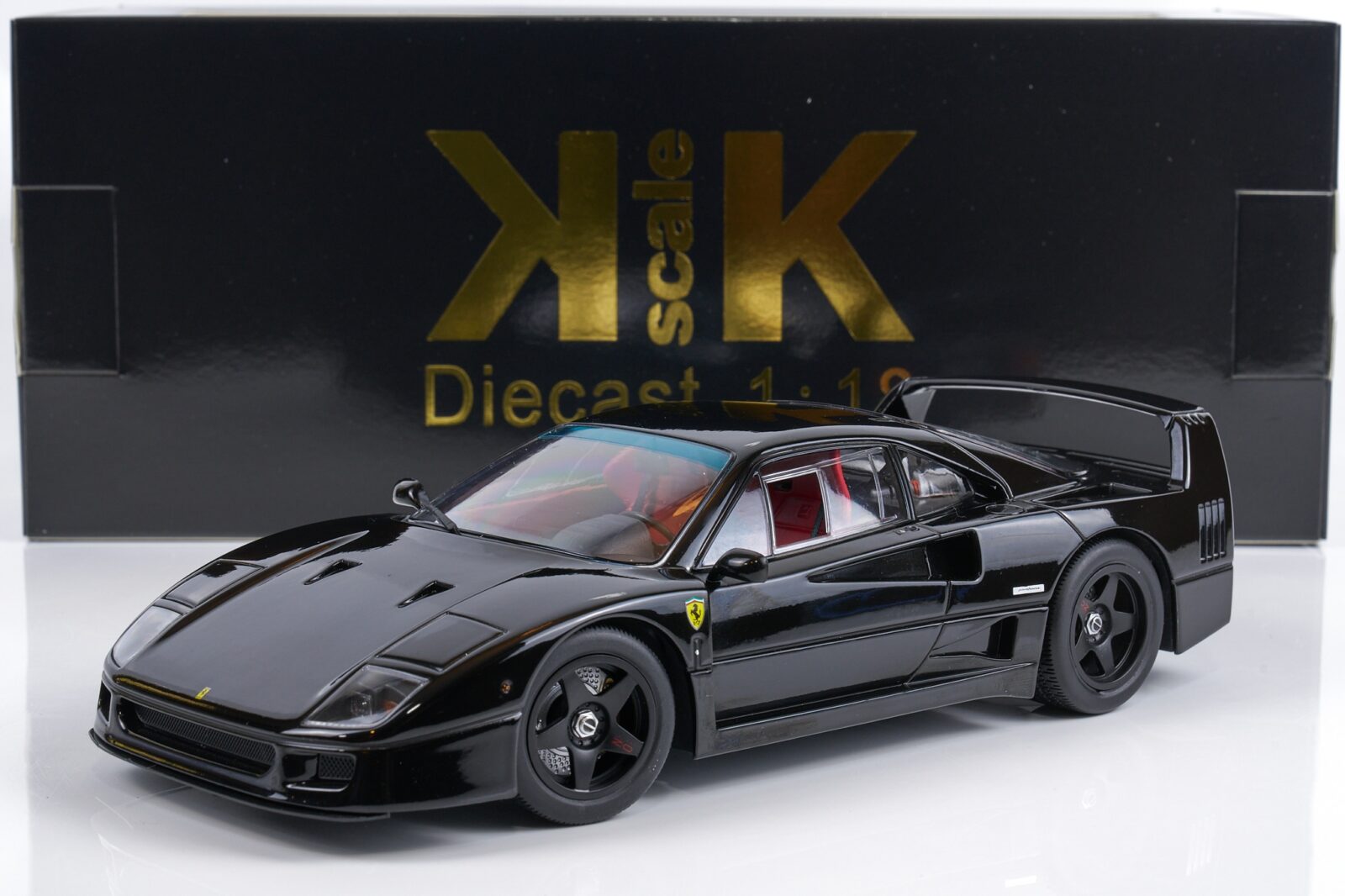 KK Scale - 1:18 Ferrari F40 Lightweight (1990) Black - Diecast Model