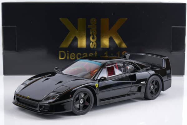 KK Scale - 1:18 Ferrari F40 Lightweight (1990) Black - Diecast Model