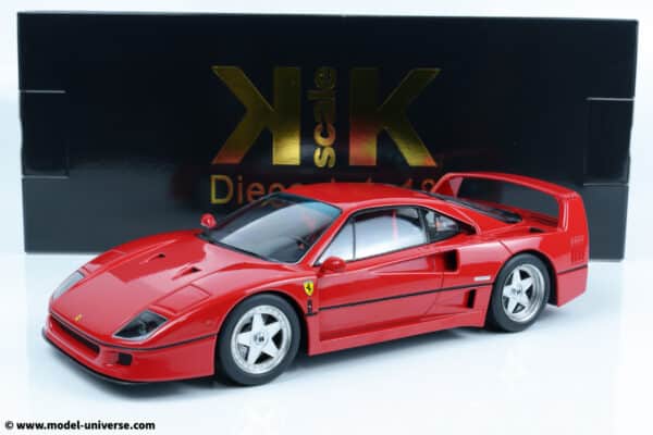 kk scale kkdc180694 ferrari f40 red diecast model 1