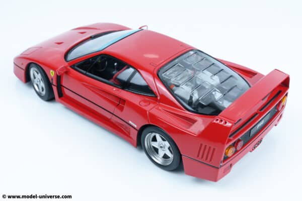 kk scale kkdc180694 ferrari f40 red diecast model 3