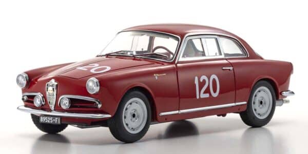 kyosho - 1:18 alfa romeo giulietta sv 1956 mille miglia (#120)