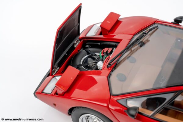 Kyosho - 1:18 Lamborghini Countach LP400 1974 Red - Diecast Model 24 kyosho 08321rt lamborghini countach lp400 s red diecast model 06