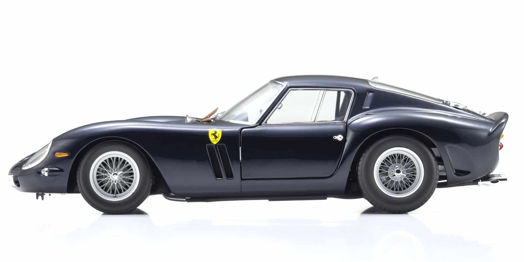 Kyosho 1:18 Ferrari 250 GTO 1963 Dark Blue (Blu Scuro) (KS08438H) Diecast Model 3 Kyosho 1:18 Ferrari 250 GTO 1963 Dark Blue (Blu Scuro) (KS08438H) Diecast Model
