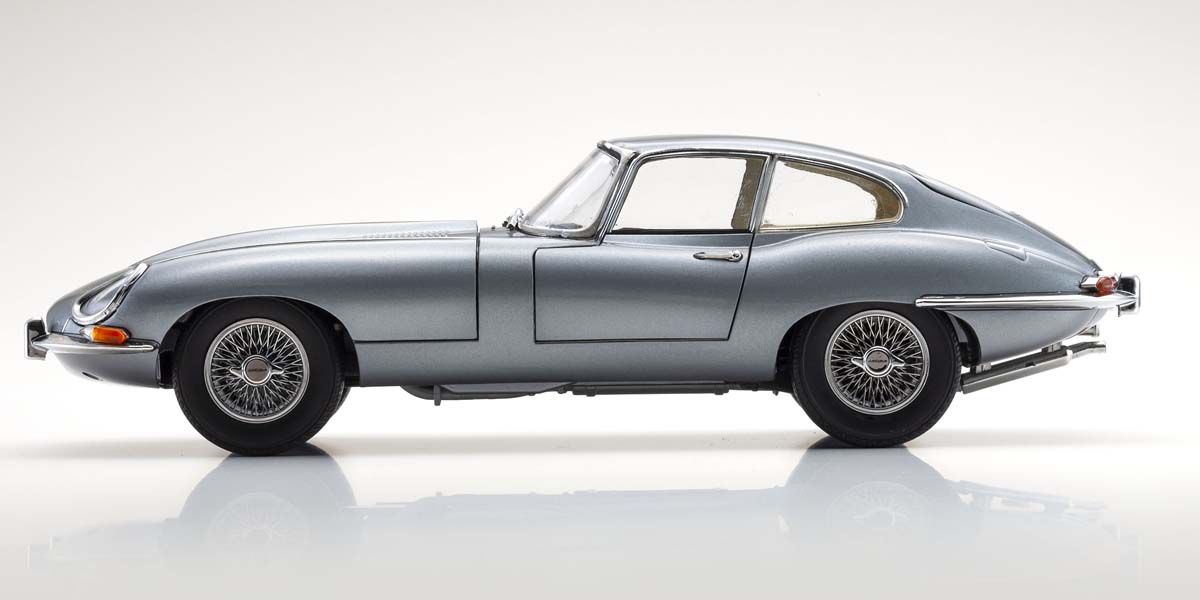 Kyosho 1:18 Jaguar E-Type 3.8L Coupe Series I 1961 Gun Metal (KS08954GM) Diecast Model 5 Kyosho 1:18 Jaguar E-Type 3.8L Coupe Series I 1961 Gun Metal (KS08954GM) Diecast Model - Image 5