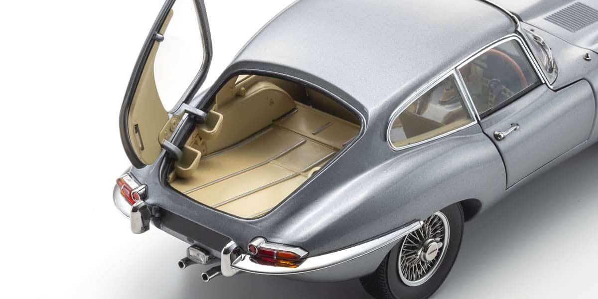 Kyosho 1:18 Jaguar E-Type 3.8L Coupe Series I 1961 Gun Metal (KS08954GM) Diecast Model 8 Kyosho 1:18 Jaguar E-Type 3.8L Coupe Series I 1961 Gun Metal (KS08954GM) Diecast Model - Image 8