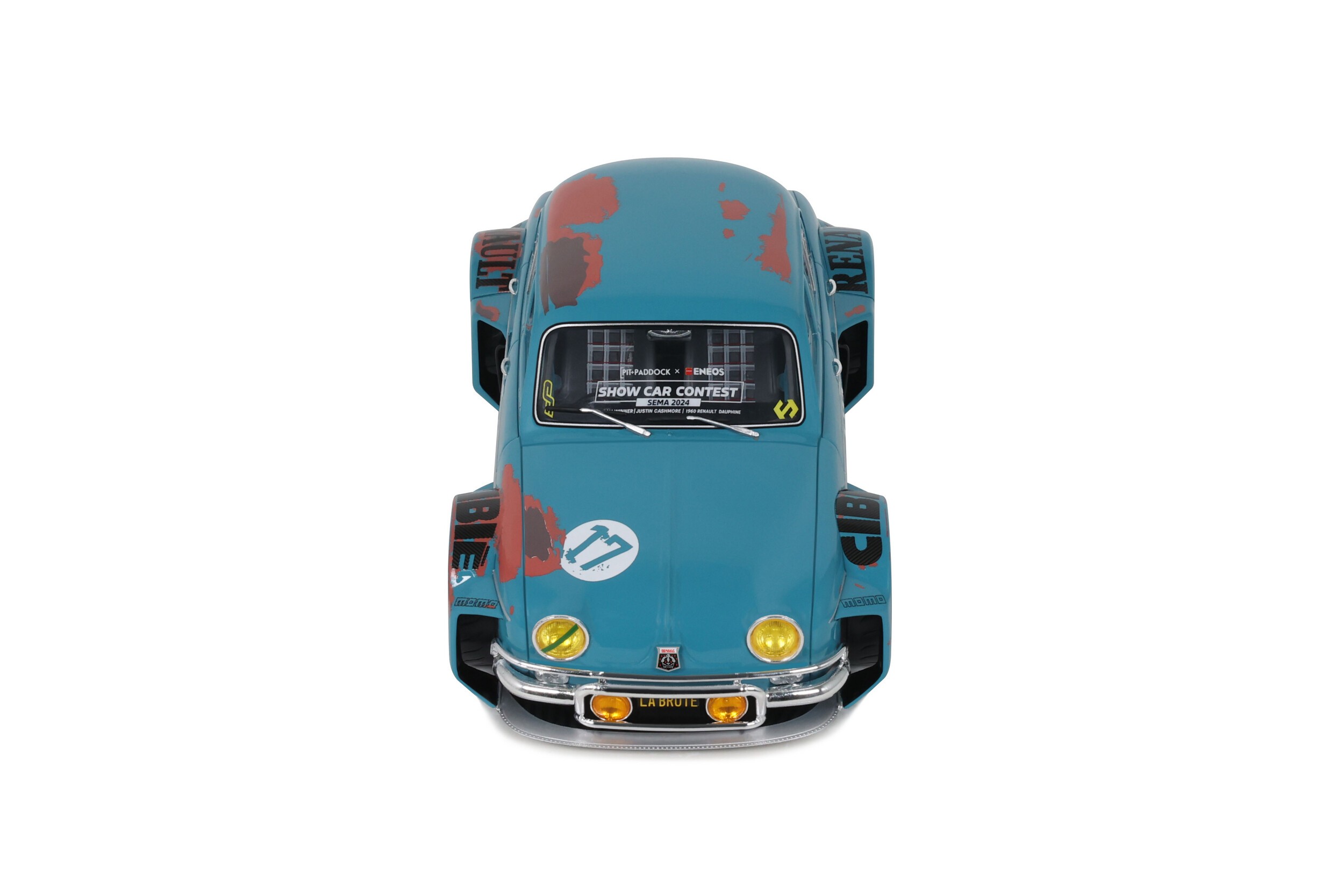 Otto Mobile 1:18 Renault Dauphine La Brute Green with Patina SEMA 2024 (OT1268) Limited Edition Resin Model 8 Otto Mobile 1:18 Renault Dauphine La Brute Green with Patina SEMA 2024 Limited Edition Resin Model