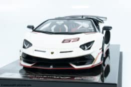 Runner - 1:18 Lamborghini Aventador Roadster SVJ No.63 White - Limited Edition Resin Model