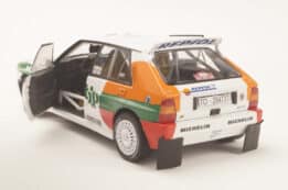 Lancia Delta HF Integrale White No.5 Monte Carlo Rally 1994 A.Aghini, S.Farnocchia - 1:18 Scale Diecast Model by Solido