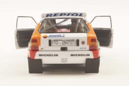 Lancia Delta HF Integrale White No.5 Monte Carlo Rally 1994 A.Aghini, S.Farnocchia - 1:18 Scale Diecast Model by Solido
