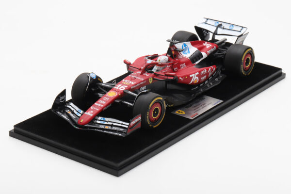 LookSmart 1:18 Ferrari SF-25 No.16 Charles Leclerc 2nd Place Monaco GP 2025 (LS18F1075) Resin Model - Image 1