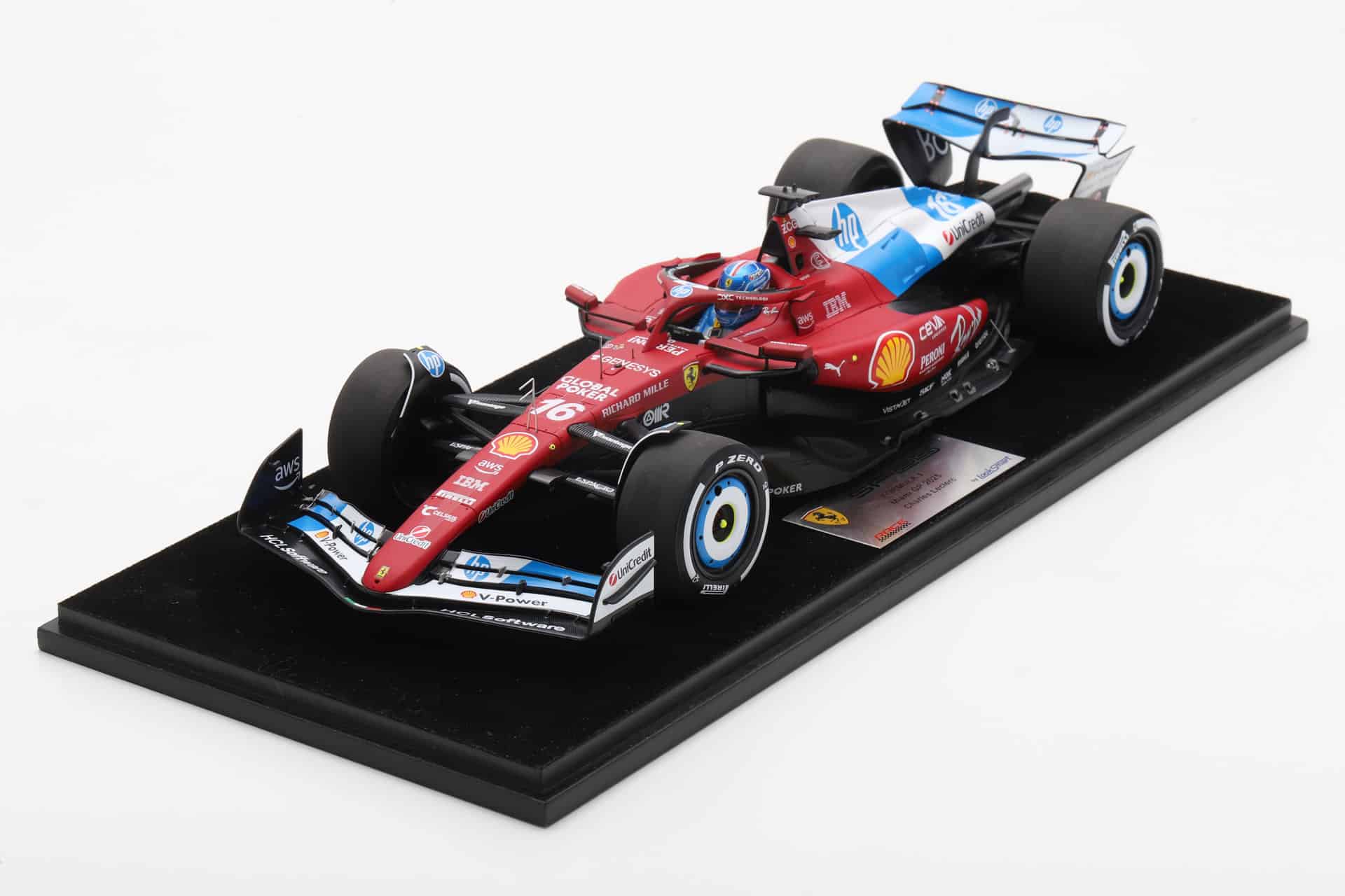 LookSmart 1:18 Ferrari SF-25 No.16 Charles Leclerc Miami GP 2025