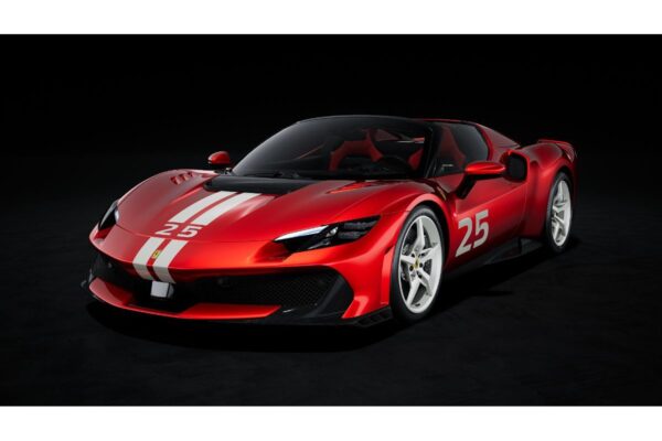 Looksmart 1:12 Ferrari 296 Speciale A Rosso Magma with white livery (LS1220B) Resin Model