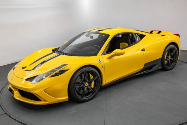 Looksmart 1:12 Ferrari 458 Speciale Giallo Modena with Racing Livery 2013 (LS1221B) Resin Model