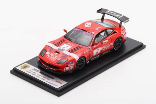 Looksmart 1:43 Ferrari 550 Maranello No.2 BMS Scuderia Italia 2004 Luca Cappellari / Fabio Gollin / Lilian Bryner / Enzo Calderari 24 Hours of Spa (LSRC218) Resin Model