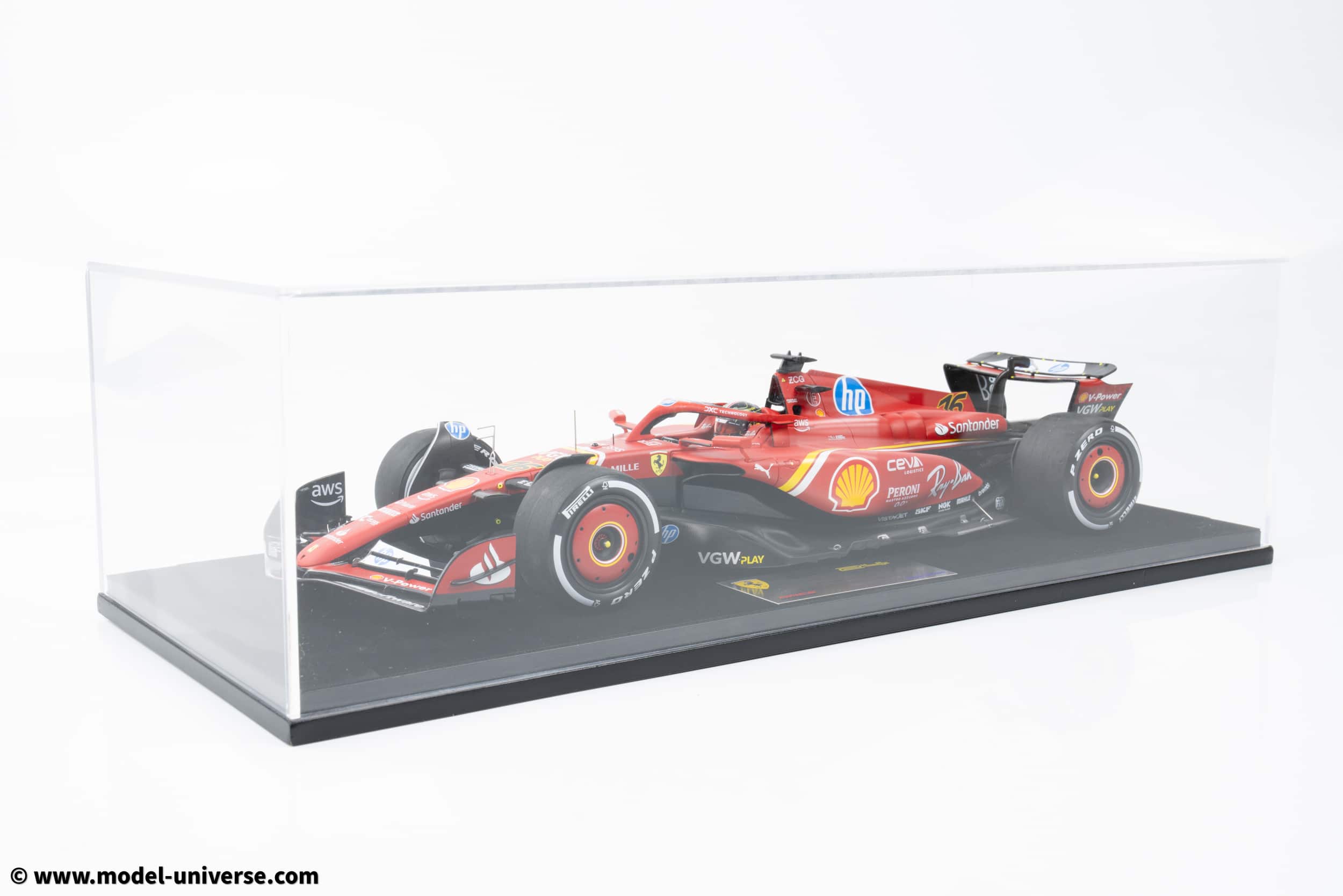Looksmart - 1:18 Scuderia Ferrari SF-24 No.16 Winner Italian GP Monza 2024 Charles Leclerc - Resin Model 3 Looksmart - 1:18 Scuderia Ferrari SF-24 No.16 Winner Italian GP Monza 2024 Charles Leclerc - Resin Model