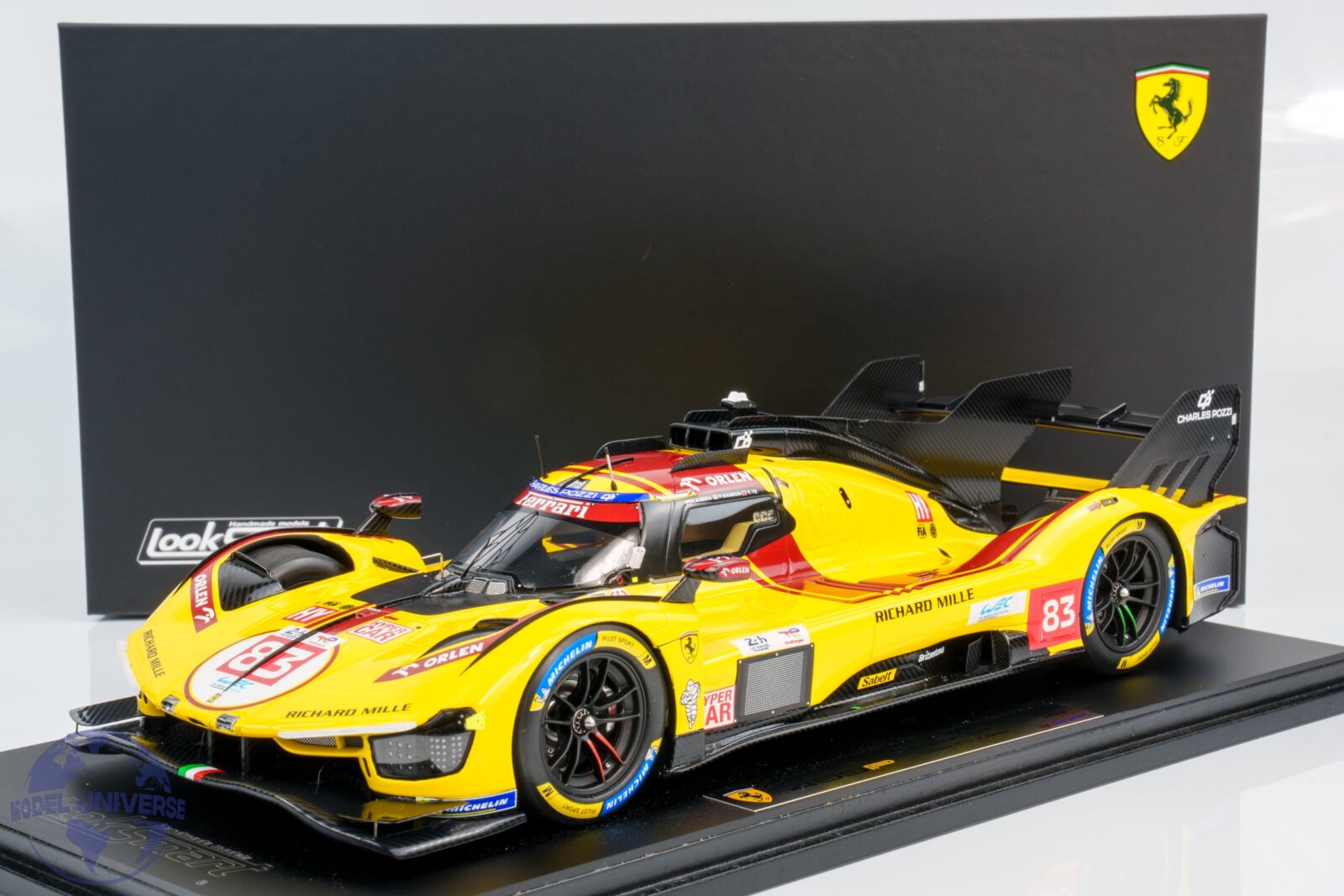 Pre-Order The 2025 Le Mans Winning Ferrari 499P in 1:18 Scale by Looksmart 1 Looksmart - 1:18 Ferrari 499P No.83 Winner 24h Le Mans 2025 R.Kubica, Y.Ye, P.Hanson - Resin Model