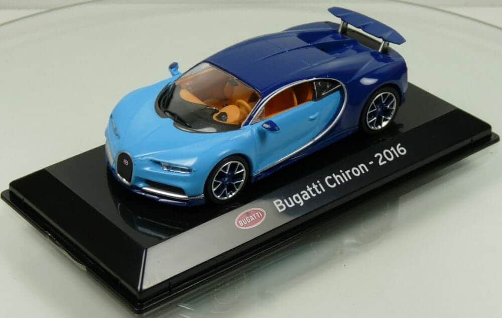 1:43 bugatti chiron 2016 blue