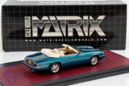 Diecast Model Shop - Model Universe 14 Matrix - 1:43 Jaguar XJS 4.0 Celebration Cabriolet 1995 Turquoise - Limited Edition Resin Model