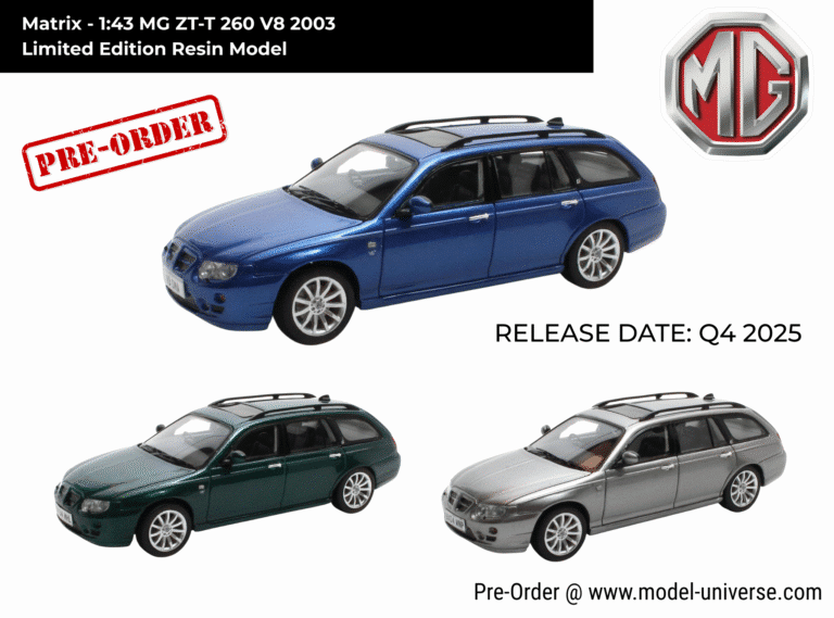 Pre-Order the 1:43 Scale MG ZT-T 260 V8 Limited Edition Replica by Matrix