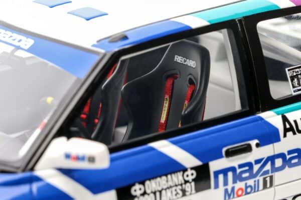 Otto Mobile 1:18 Mazda 323 GTX Gr.A Tommi Mäkinen 1000 Lakes Rally 1991 (OT1099) Limited Edition Resin Model 21 Otto Mobile 1:18 Mazda 323 GTX Gr.A Tommi Mäkinen 1000 Lakes Rally 1991 Limited Edition Resin Model