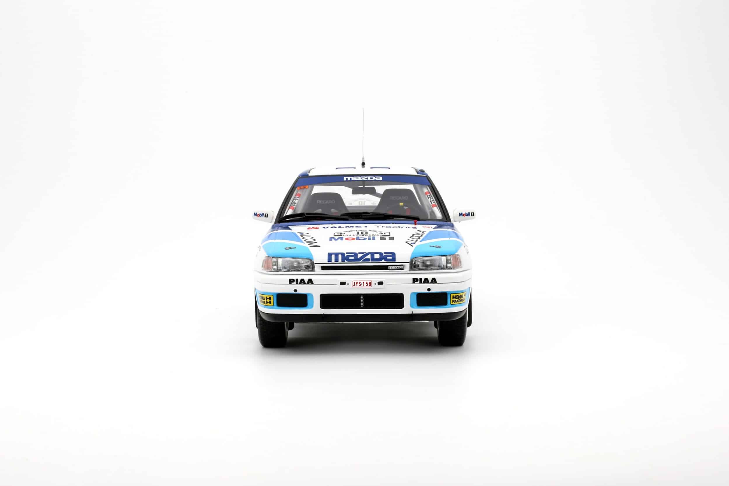 Otto Mobile 1:18 Mazda 323 GTX Gr.A Tommi Mäkinen 1000 Lakes Rally 1991 (OT1099) Limited Edition Resin Model 4 Otto Mobile 1:18 Mazda 323 GTX Gr.A Tommi Mäkinen 1000 Lakes Rally 1991 Limited Edition Resin Model