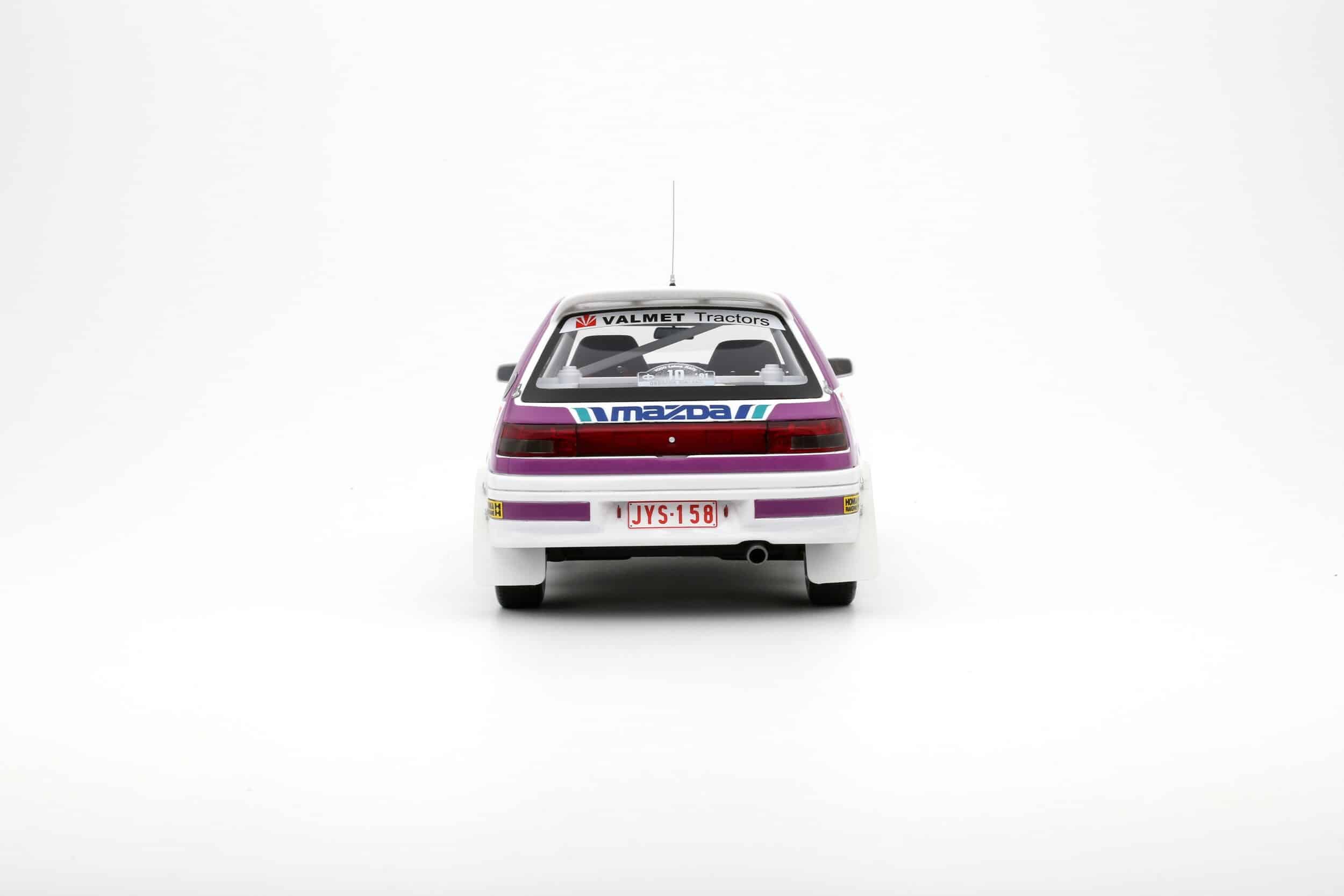 Otto Mobile 1:18 Mazda 323 GTX Gr.A Tommi Mäkinen 1000 Lakes Rally 1991 (OT1099) Limited Edition Resin Model 5 Otto Mobile 1:18 Mazda 323 GTX Gr.A Tommi Mäkinen 1000 Lakes Rally 1991 Limited Edition Resin Model